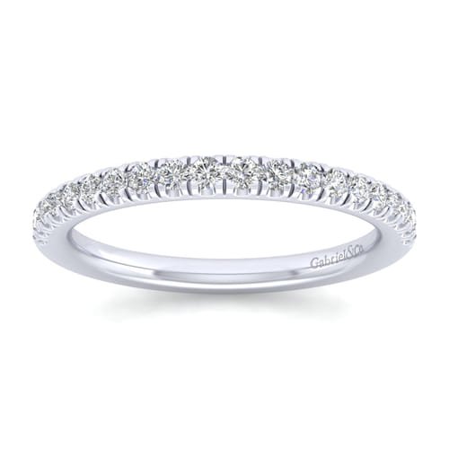 14K White Gold Matching Wedding Band