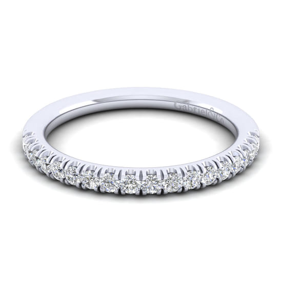 Gabriel - 14K White Gold Matching Wedding Band