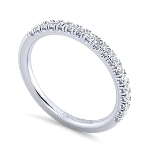 14K White Gold Matching Wedding Band