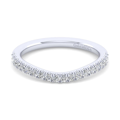 14K White Gold Matching Wedding Band
