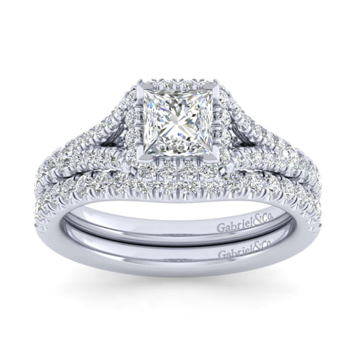 14K White Gold Matching Wedding Band