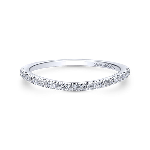 14K White Gold Matching Wedding Band