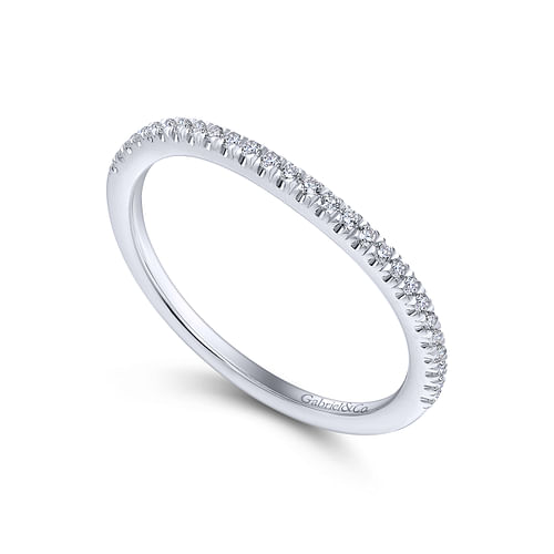 14K White Gold Matching Wedding Band