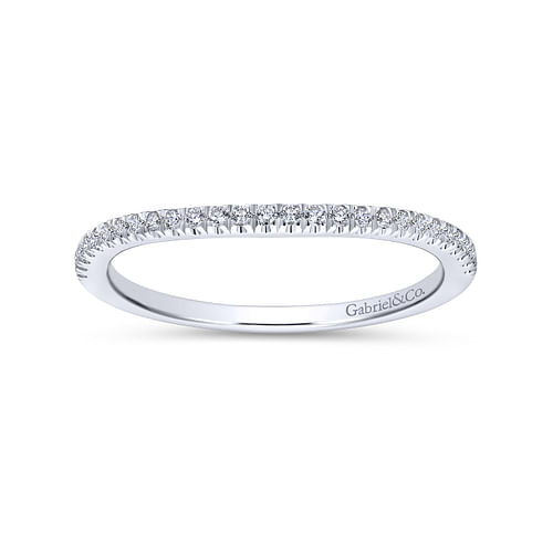 14K White Gold Matching Wedding Band