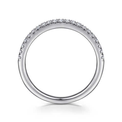 14K White Gold Matching Wedding Band