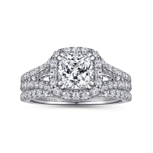 14K White Gold Matching Wedding Band