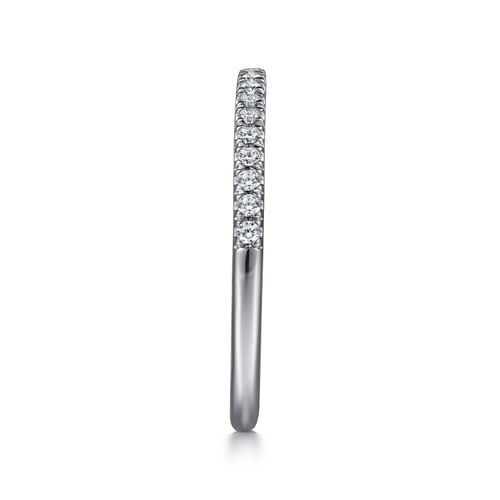 14K White Gold Matching Wedding Band