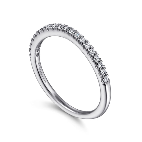 14K White Gold Matching Wedding Band