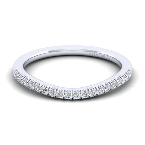 14K White Gold Matching Wedding Band