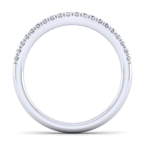 14K White Gold Matching Wedding Band