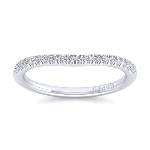 14K White Gold Matching Wedding Band
