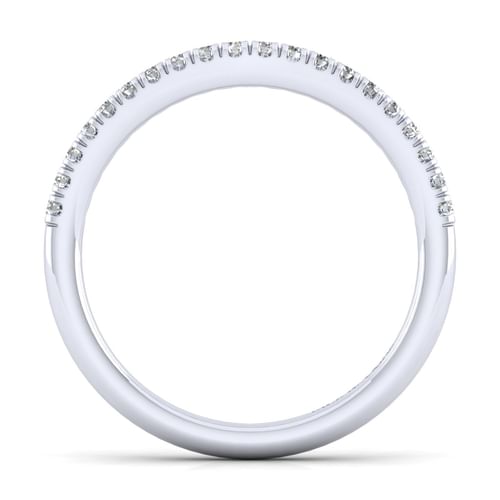 14K White Gold Matching Wedding Band