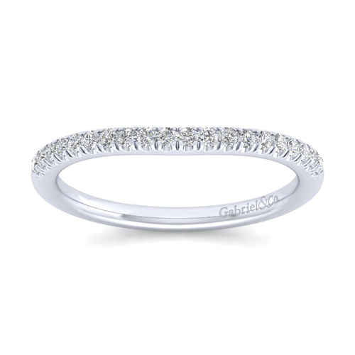 14K White Gold Matching Wedding Band