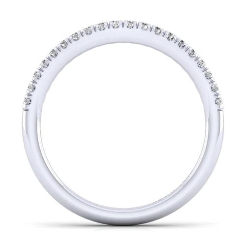 14K White Gold Matching Wedding Band