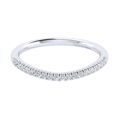 14K White Gold Matching Wedding Band