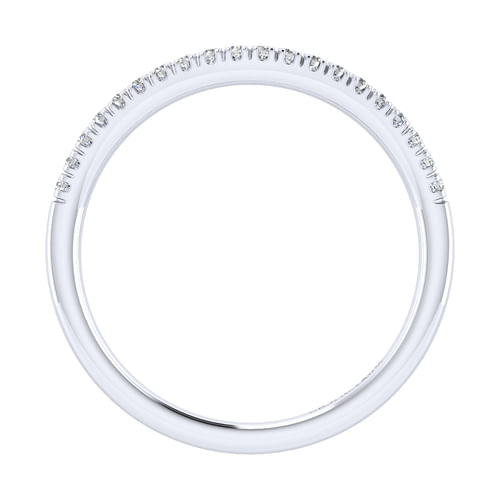 14K White Gold Matching Wedding Band
