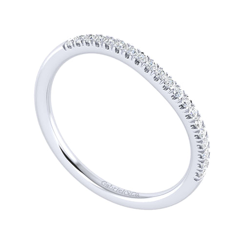 14K White Gold Matching Wedding Band