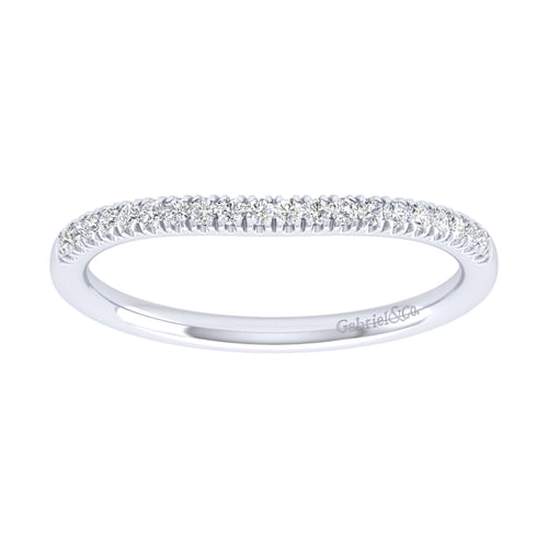 14K White Gold Matching Wedding Band