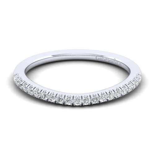 14K White Gold Matching Wedding Band