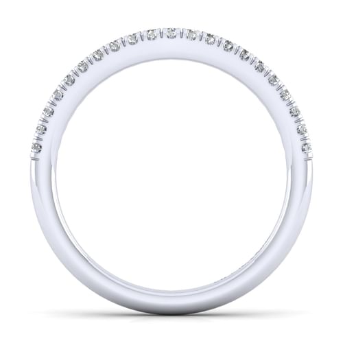 14K White Gold Matching Wedding Band