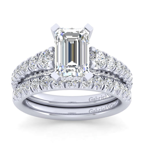 14K White Gold Matching Wedding Band