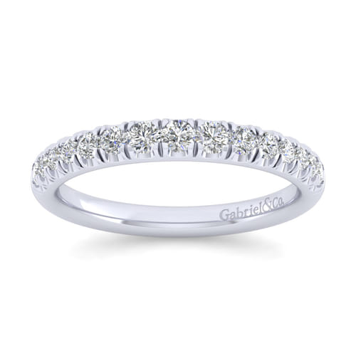 14K White Gold Matching Wedding Band