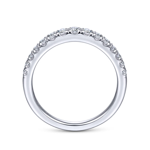 14K White Gold Matching Wedding Band
