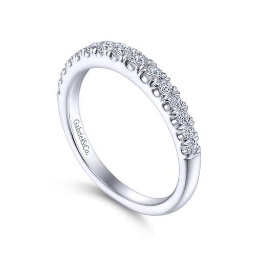 14K White Gold Matching Wedding Band
