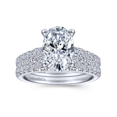 14K White Gold Matching Wedding Band
