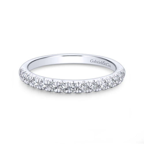 14K White Gold Matching Wedding Band