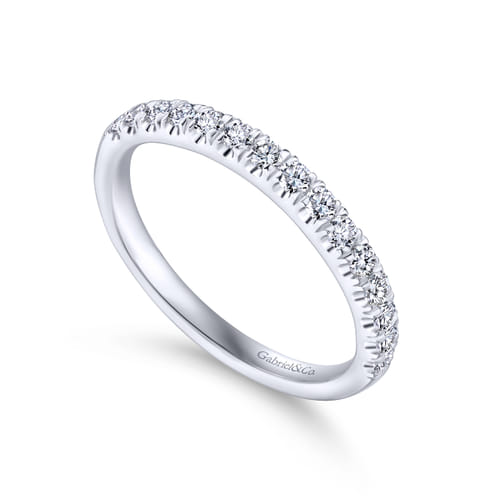 14K White Gold Matching Wedding Band