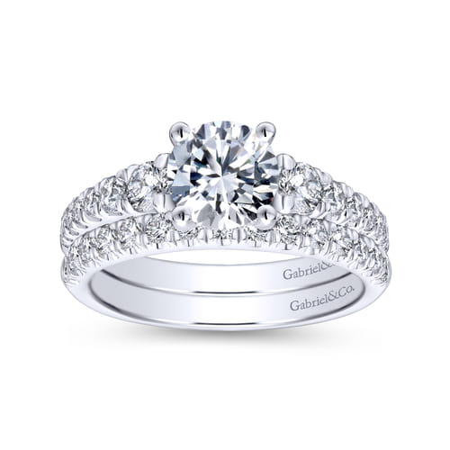 14K White Gold Matching Wedding Band