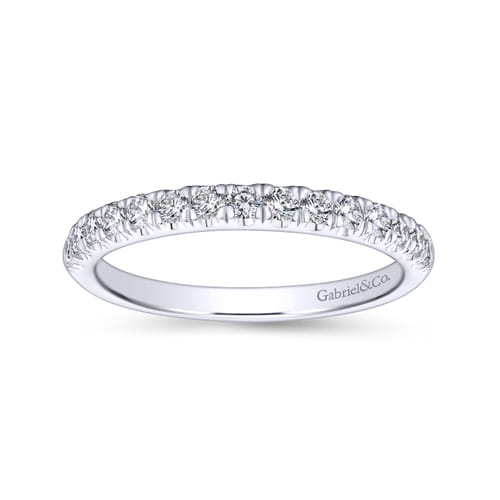 14K White Gold Matching Wedding Band