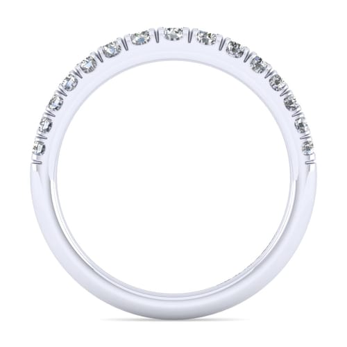 14K White Gold Matching Wedding Band