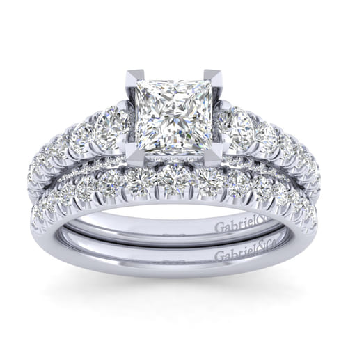 14K White Gold Matching Wedding Band