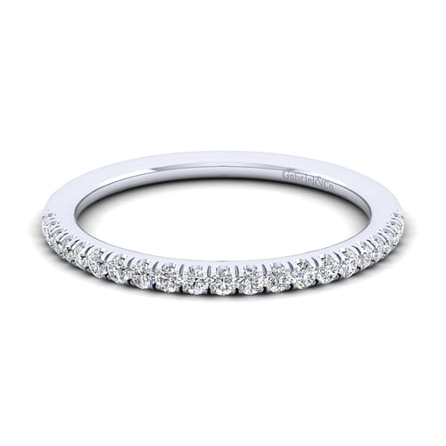 14K White Gold Matching Wedding Band