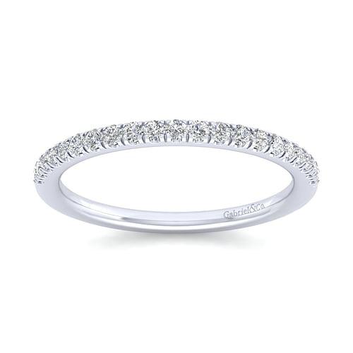 14K White Gold Matching Wedding Band