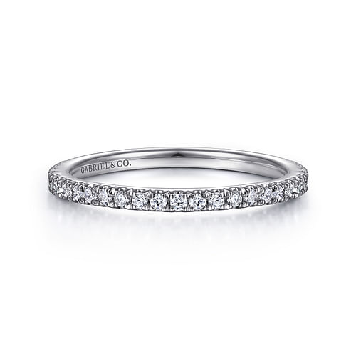 14K White Gold Matching Wedding Band