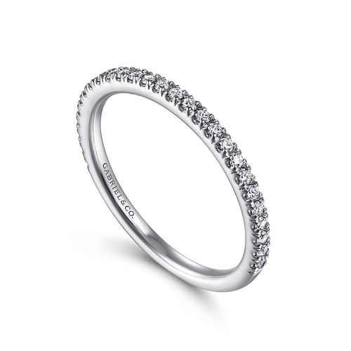 14K White Gold Matching Wedding Band