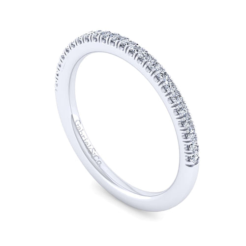 14K White Gold Matching Wedding Band