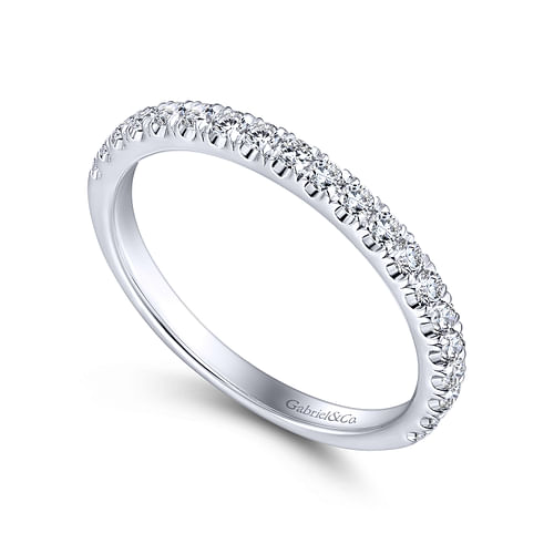 14K White Gold Matching Wedding Band