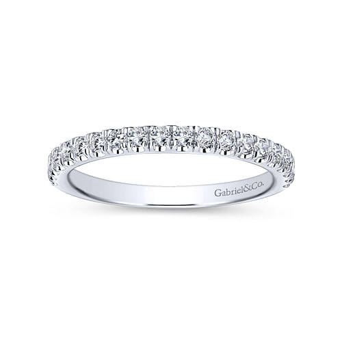 14K White Gold Matching Wedding Band