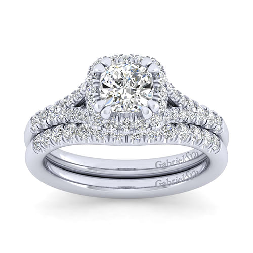 14K White Gold Matching Wedding Band