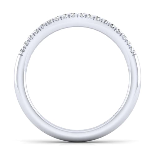 14K White Gold Matching Wedding Band