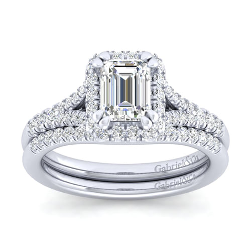 14K White Gold Matching Wedding Band