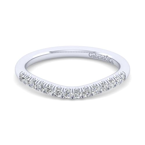 14K White Gold Matching Wedding Band