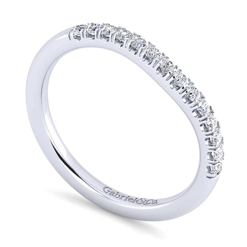 14K White Gold Matching Wedding Band