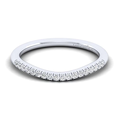 14K White Gold Matching Wedding Band