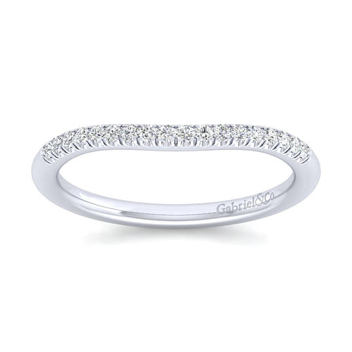 14K White Gold Matching Wedding Band