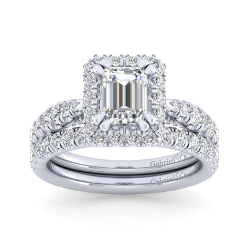 14K White Gold Matching Wedding Band